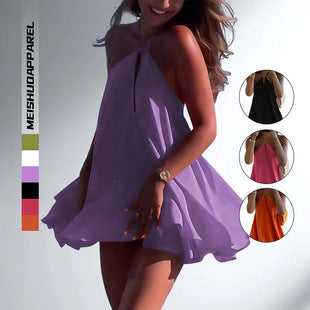 Violette — Lilac Balloon Mini Dress