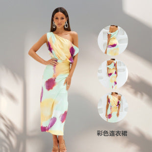 Cosima — White Fit-and-Flare Mini Dress