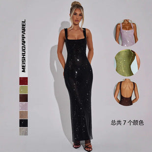 Aimée — Black Halter Jumpsuit