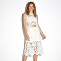 Wilhelmine — Ivory Fitted Gown, front view