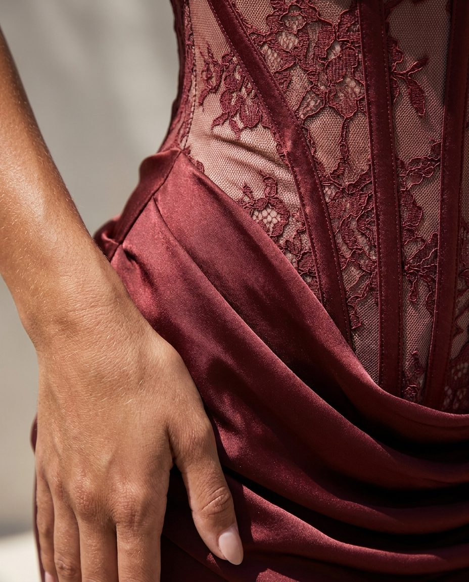 Argentine — Silver Metallic Mini Dress, detail